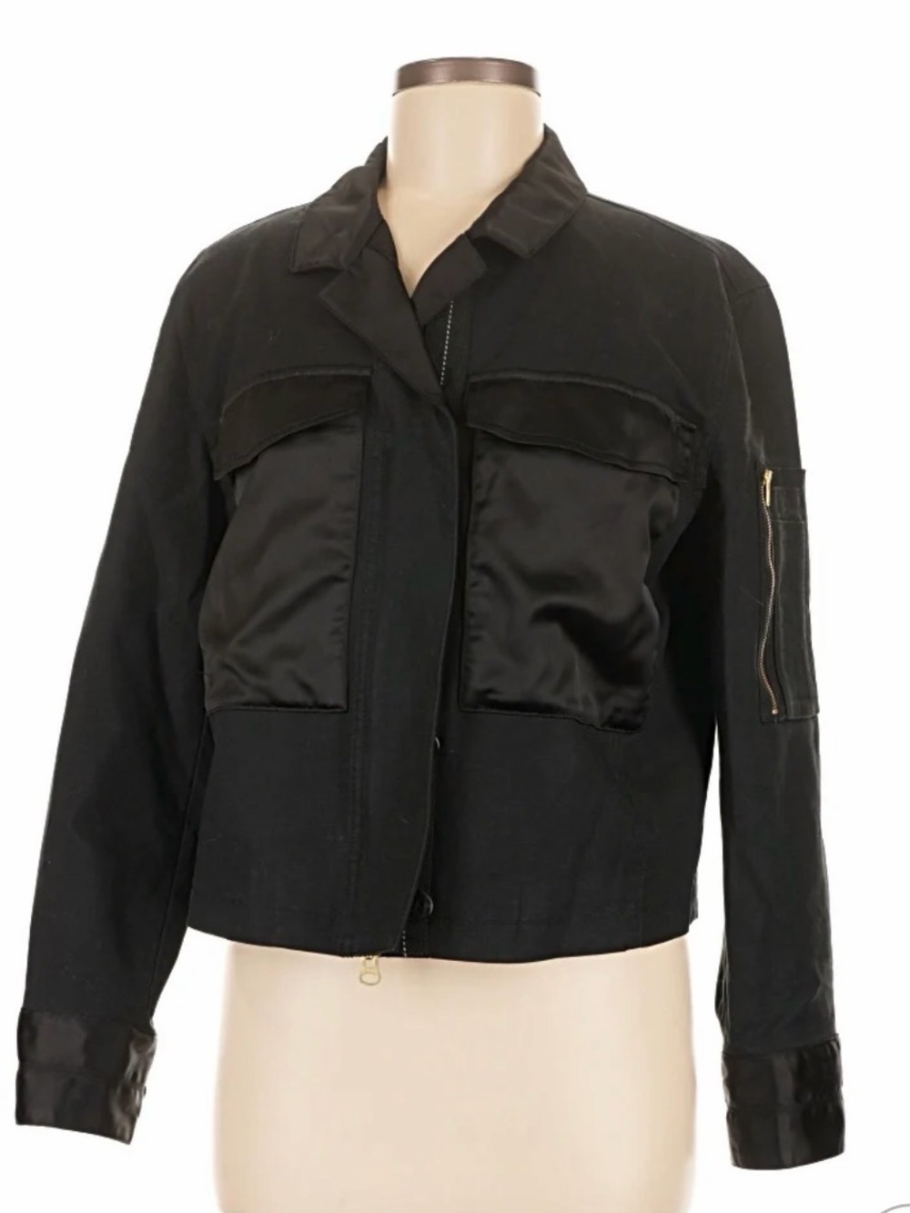Cabi black Women's Utility Jacket - Sleek Pocket Detail. Size large